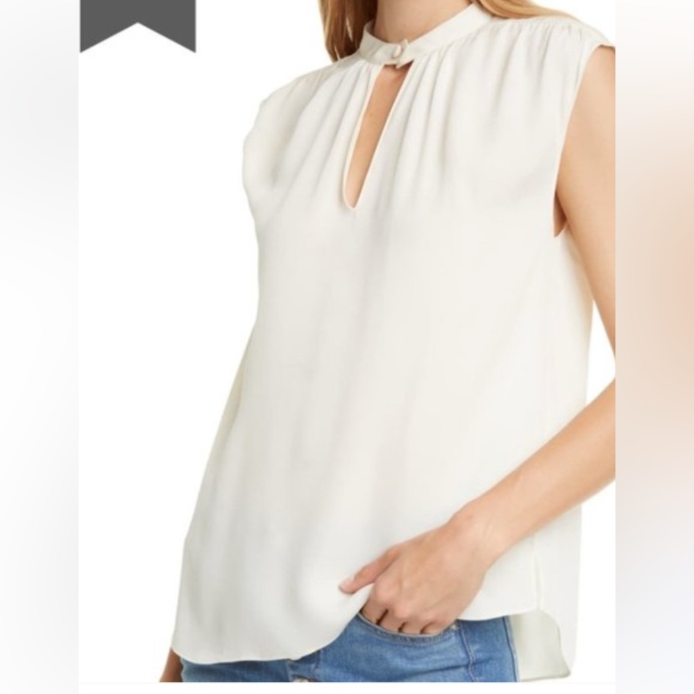 NWOT Veronica Beard Kalle Silk Top